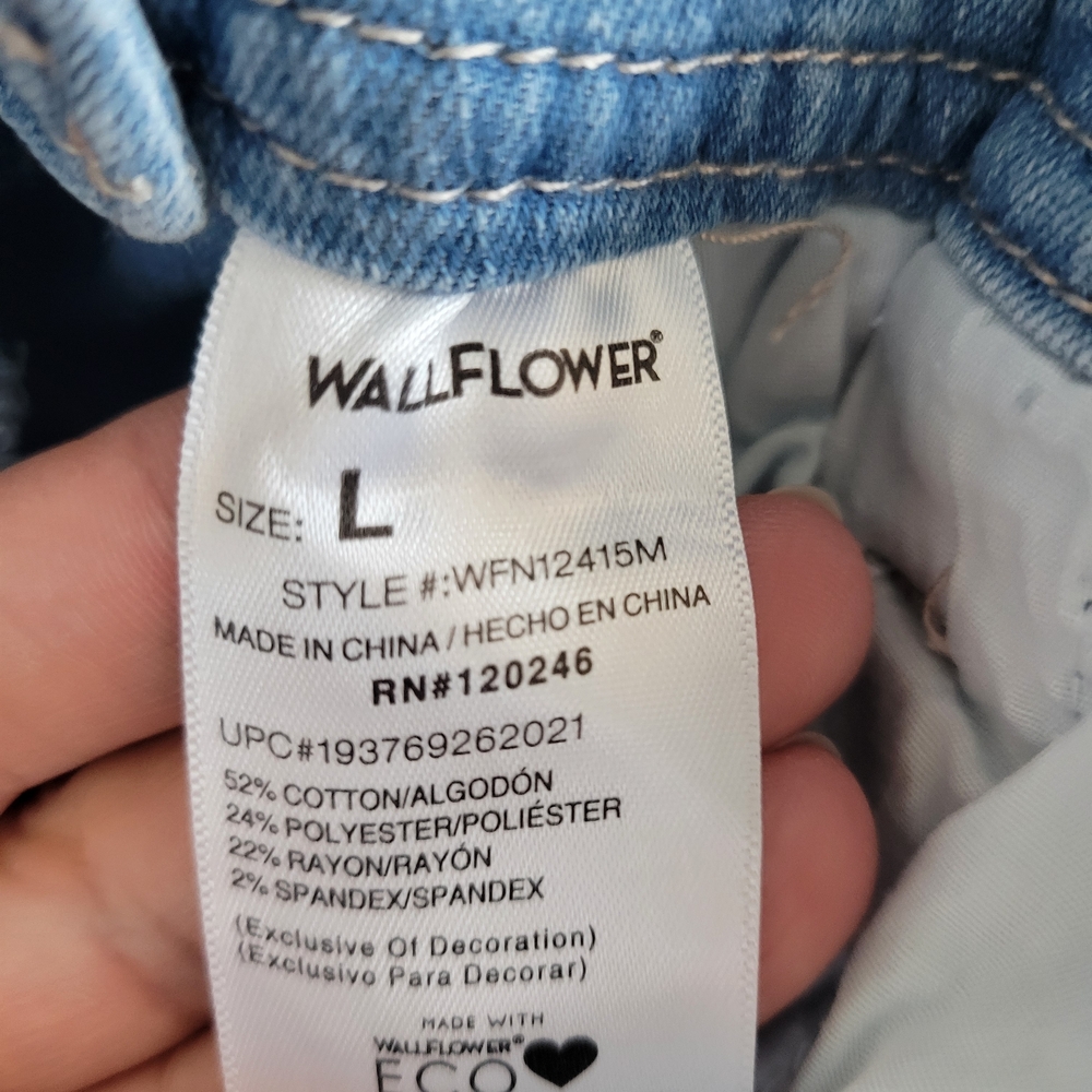 Wallflower Light Blue Denim Overalls - Picture 5 of 5